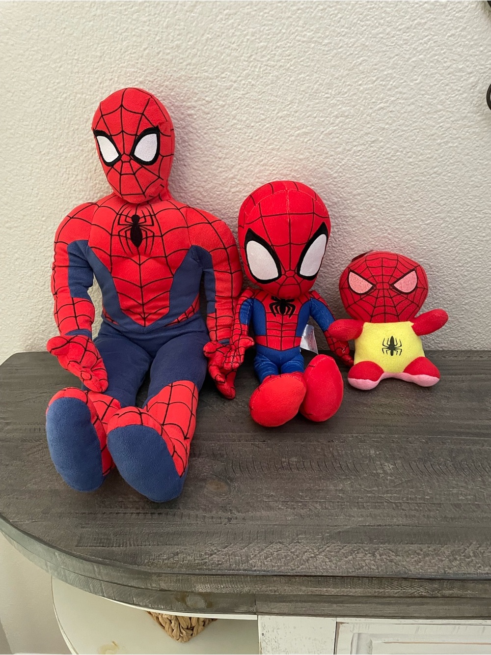 Bundle of 3 Spider-Man Red Plush Toys - Kids Action Plush